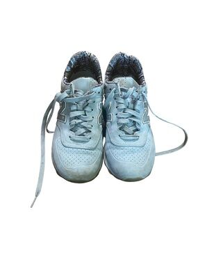 New Balance 574 Luxe Reptile Women’s Sneakers Light Gray Silver Mink Size 8